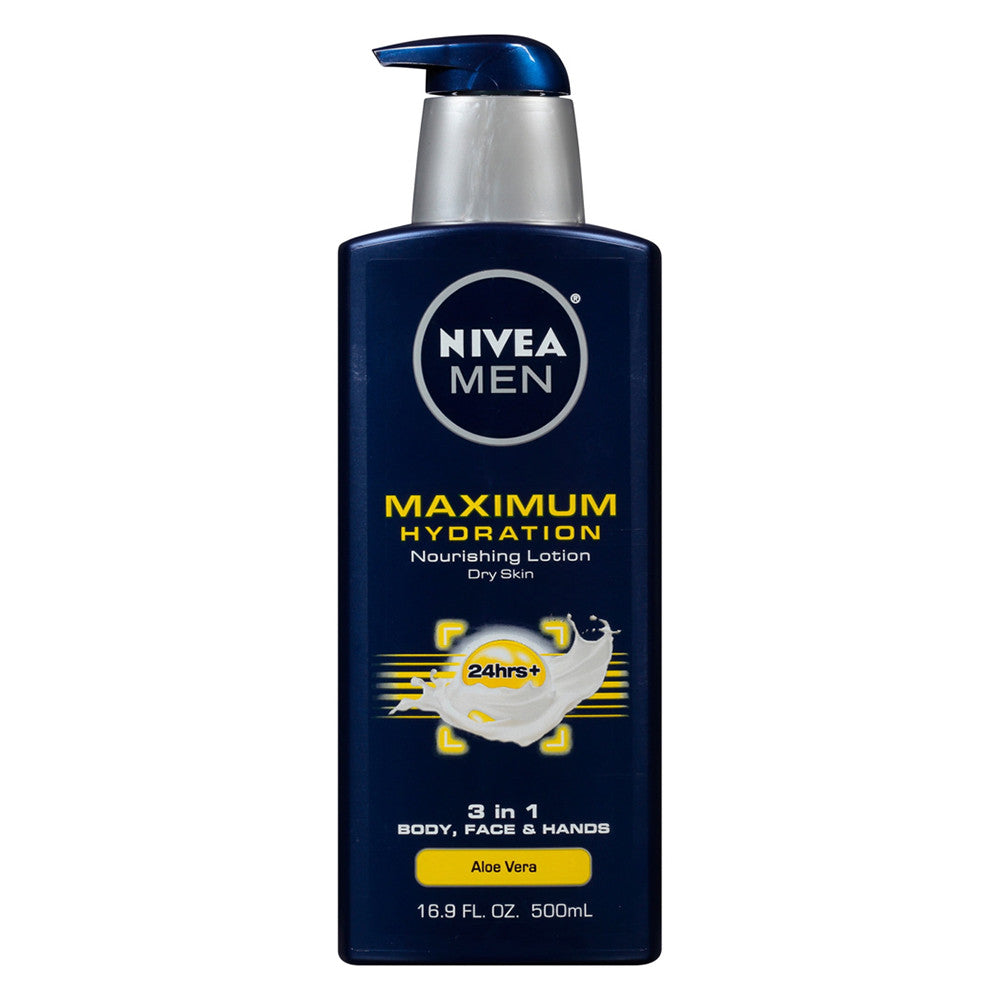 Nivea Men Maximum Hydration 3 in 1 Nourishing Lotion, 16.9 Oz